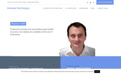 wisdomteethdr.ie screenshot