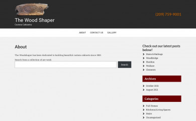 woodshapercabinets.com screenshot