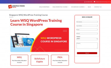 wordpresstraining.com.sg screenshot