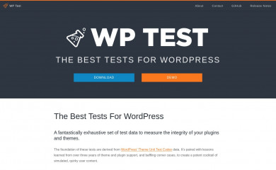 wptest.io screenshot