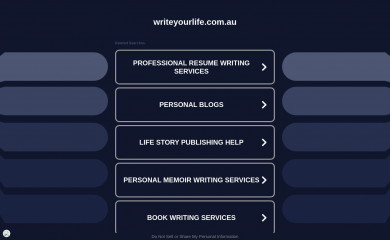writeyourlife.com.au screenshot