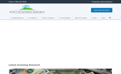 wyattresearch.com screenshot