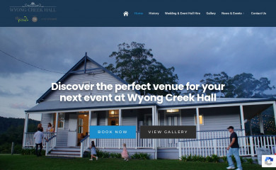 wyongcreekhall.com.au screenshot