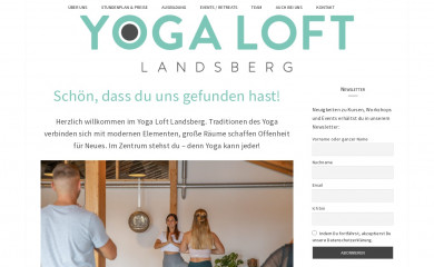yogaloftlandsberg.de screenshot