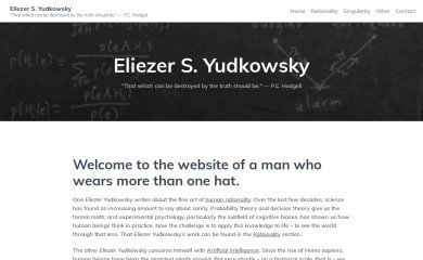 yudkowsky.net screenshot