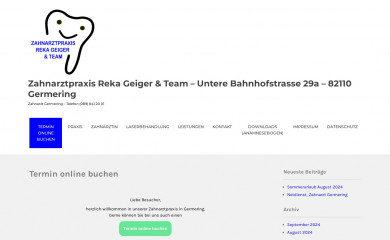 zahnaerztin-germering.de screenshot