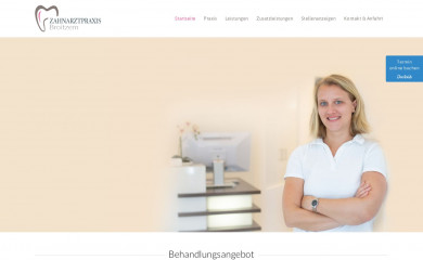 zahnarzt-broitzem.de screenshot