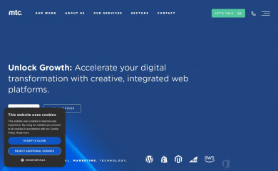 https://www.mtcmedia.co.uk screenshot