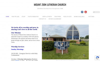 mtzionyork.org screenshot