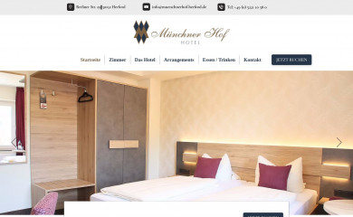 muenchnerhof-herford.de screenshot