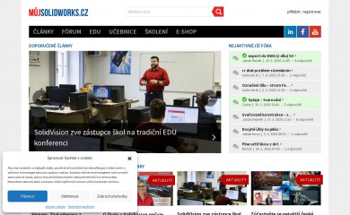 mujsolidworks.cz screenshot