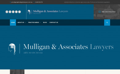 mulliganlawyers.com.au screenshot