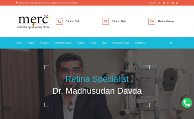 mumbaieyeretinaclinic.com screenshot