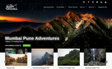 mumbaipuneadventures.com screenshot