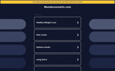 mundocosmetic.com screenshot