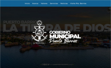 munipuertobarrios.gob.gt screenshot