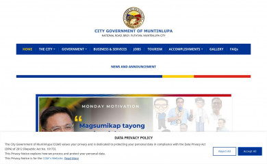 muntinlupacity.gov.ph screenshot