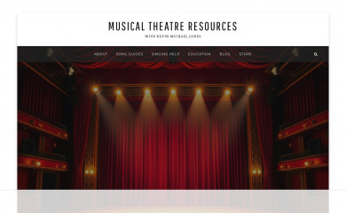 musicaltheatreresources.com screenshot