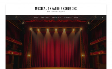 musicaltheatreresources.com screenshot