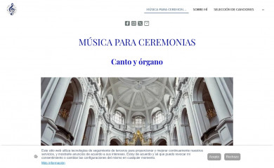 musicareligiosa.es screenshot