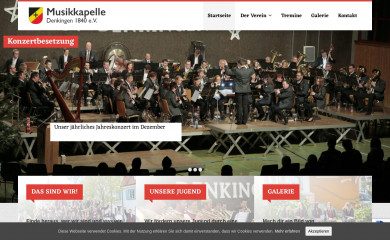 musikkapelle-denkingen.de screenshot