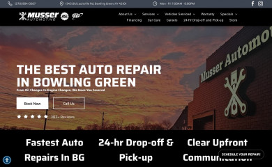 mussermotorsports.com screenshot