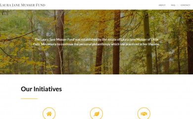 musserfund.org screenshot