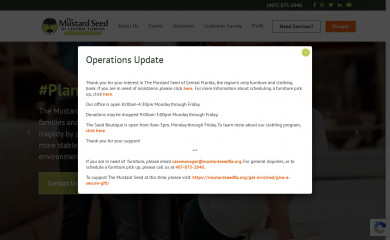 mustardseedfla.org screenshot