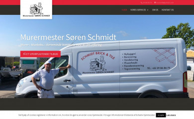 murermestersorenschmidt.dk screenshot