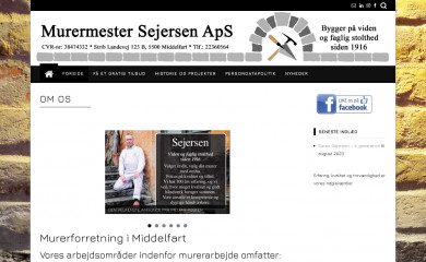 murermestersejersen.dk screenshot