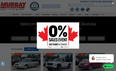 murraychryslerokotoks.ca screenshot