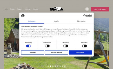 murtalhuette.at screenshot