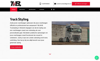 mvbtruckstyling.be screenshot