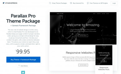 Parallax Pro Theme screenshot