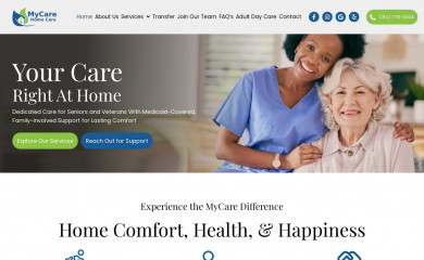 mycarehomecare.net screenshot