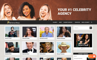 mycelebritybookings.com screenshot