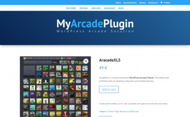 https://myarcadeplugin.com/buy/aracadexls/ screenshot