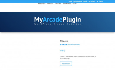 https://myarcadeplugin.com/buy/tricera/ screenshot