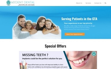 mydent.ca screenshot