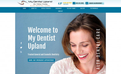 mydentistupland.com screenshot