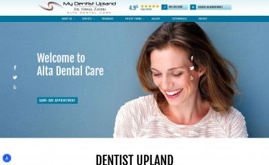 mydentistupland.com screenshot