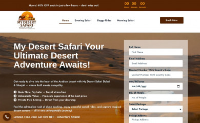 mydesertsafari.com screenshot