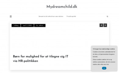 mydreamchild.dk screenshot