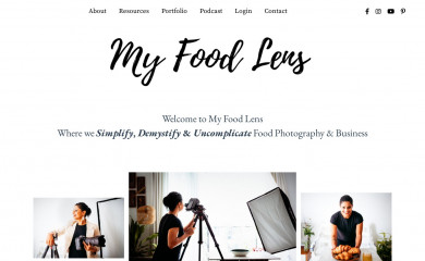 myfoodlens.com screenshot