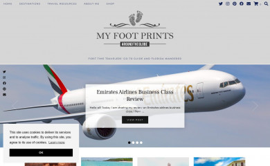 myfootprintsaroundtheglobe.com screenshot