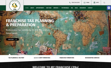 myfranchisecpas.com screenshot