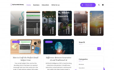 myfreearticledirectory.com screenshot