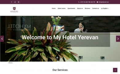 myhotelyerevan.com screenshot