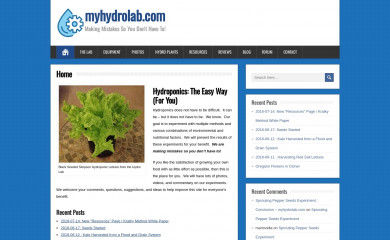 myhydrolab.com screenshot