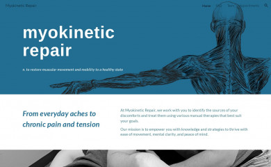 myokineticrepair.com screenshot